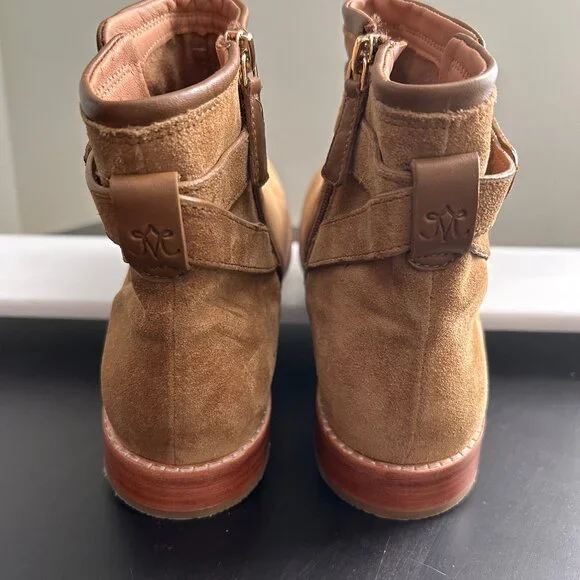 NWT Johnston & Murphy Women's size 9.5 leather bootie | Tan - Picture 4 of 6